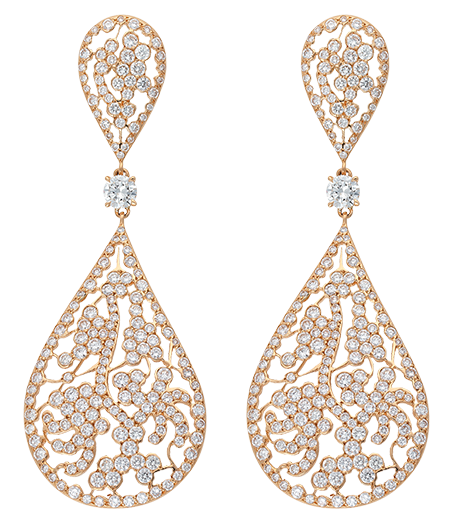 garden dew lace earrings - grace in lace - tabbah jewelry