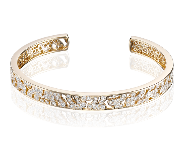 lace bangle bracelet - grace in lace - tabbah jewelry