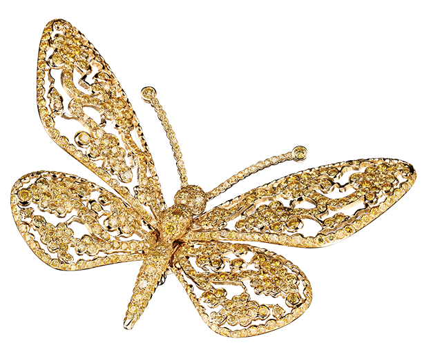 lace butterfly brooch - grace in lace - tabbah jewelry