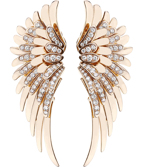 Gold Angel earrings - Angel - Tabbah jewelry