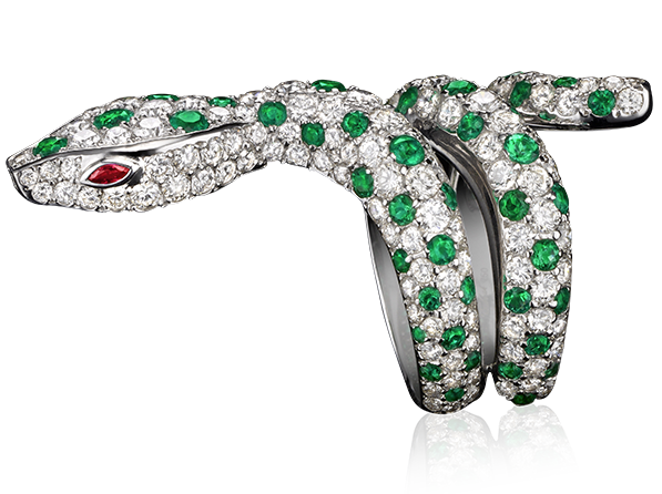 Divine Serpent Spotted Ring - Divine Serpent - Tabbah Jewelry