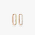 B-Glam Chromatic Reversible Single Earring in Yellow Gold and Earth Yellow Enamel, Mini