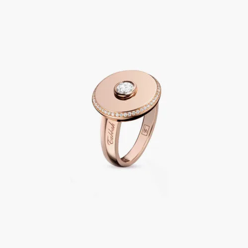 Beret Ultimate Icon Ring in Rose Gold with Diamonds, 17mm