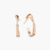 Whisper Earrings in Rose Gold with Pavé Diamonds