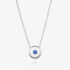 Beret Icon Necklace in White Gold with Sapphire, 15mm