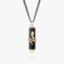 Snake Touch Pendant in Yellow Gold and Ebony Wood