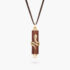 Snake Touch Pendant in Yellow Gold and Plum Wood