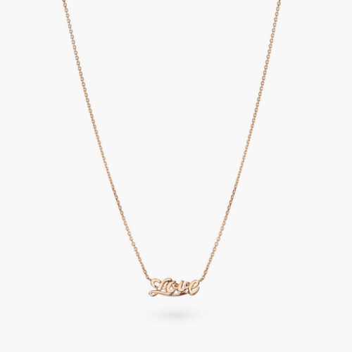Talisman Love Necklace in Rose Gold, Small