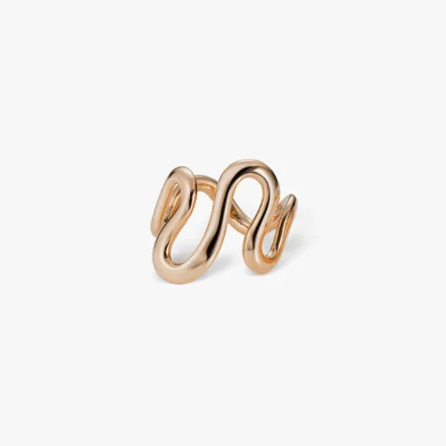Aquatica Wave Ring in Rose Gold