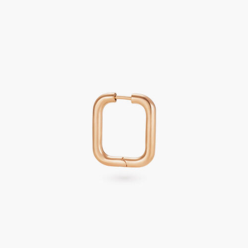 B-Glam Square Earring in Rose Gold, Small