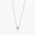 Beret Icon Necklace in Rose Gold Ultimate with Pavé Diamonds, 7mm