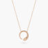 Reptilia Necklace in Rose Gold with Diamond Eyes, Small