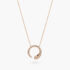 Reptilia Necklace in Rose Gold  Ultimate with Pavé Diamonds and Diamond Eyes, Small