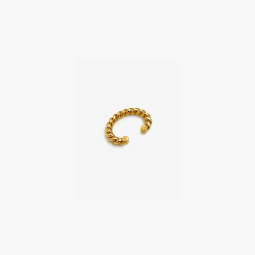 Sail Away Capri Cuff Single Ear Cuff in Yellow Gold