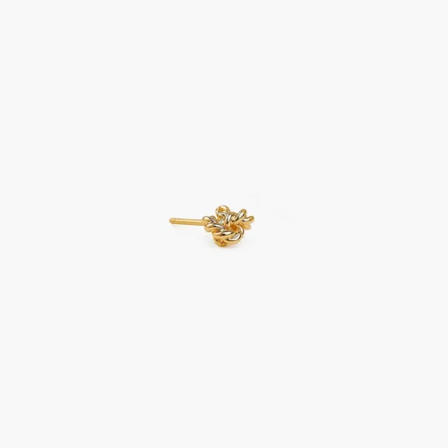 Sail Away Capri Forget Me Knot Studs in Yellow Gold