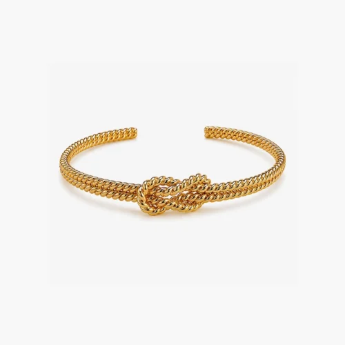 Sail Away Infinity Knot Bracelet in Yellow Gold